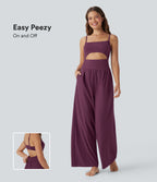 BreezefulTM Cut Out Quick Dry Yoga Jumpsuit with Pockets-Easy Peezy Edition