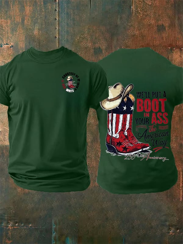 Men's WE'LL PUT A BOOT Print T-Shirt