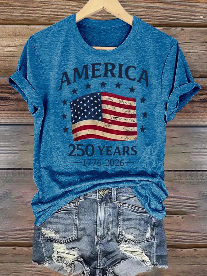 Women's  America 250 Print T-Shirt