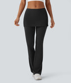 Mid Rise 2-in-1 Cool Touch Yoga Bootcut Pants