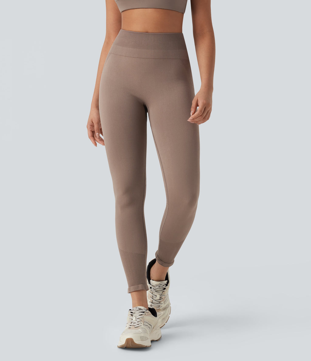 Seamless Flow High Waisted 7/8 Workout Leggings