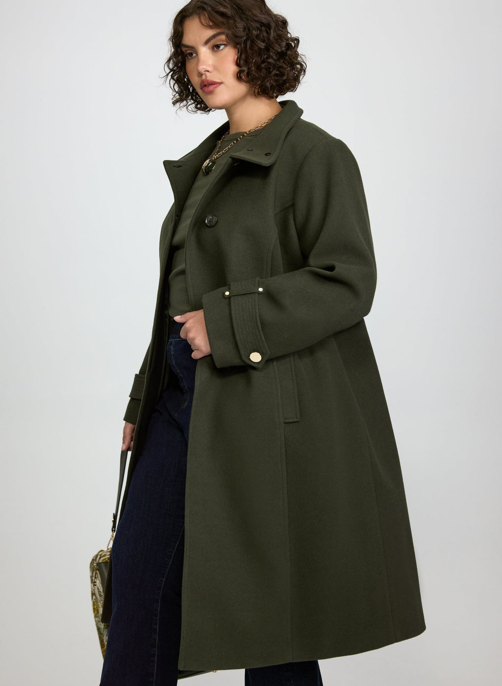 Long Button-Down Coat