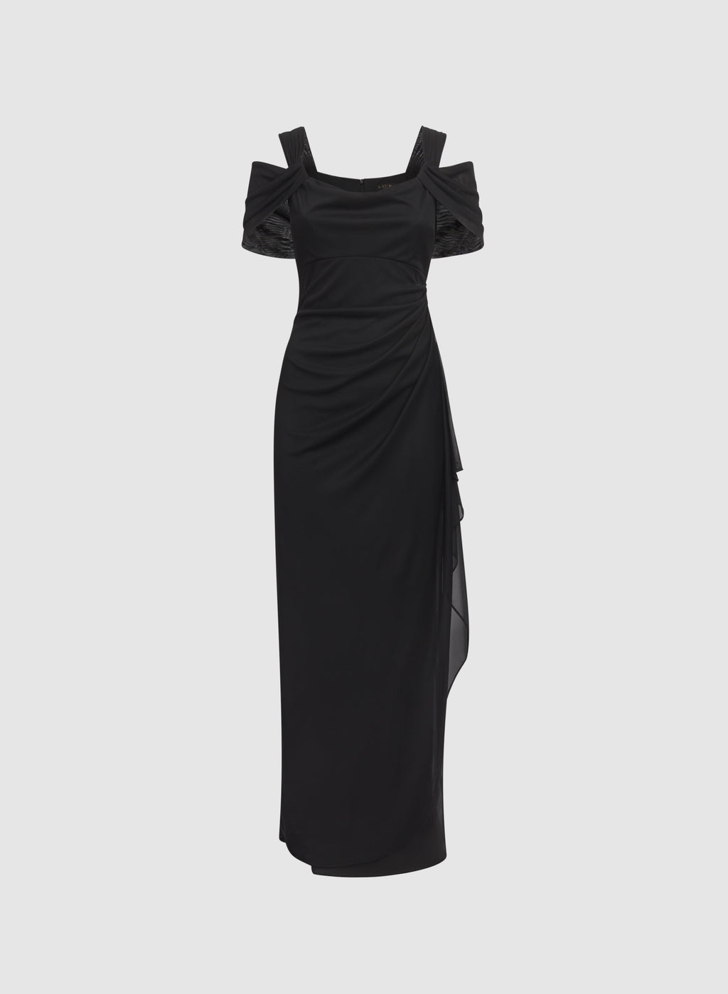 Mesh Cowl Neck Dress