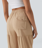 Mid Rise Drawstring Quick Dry Casual Joggers with Pockets
