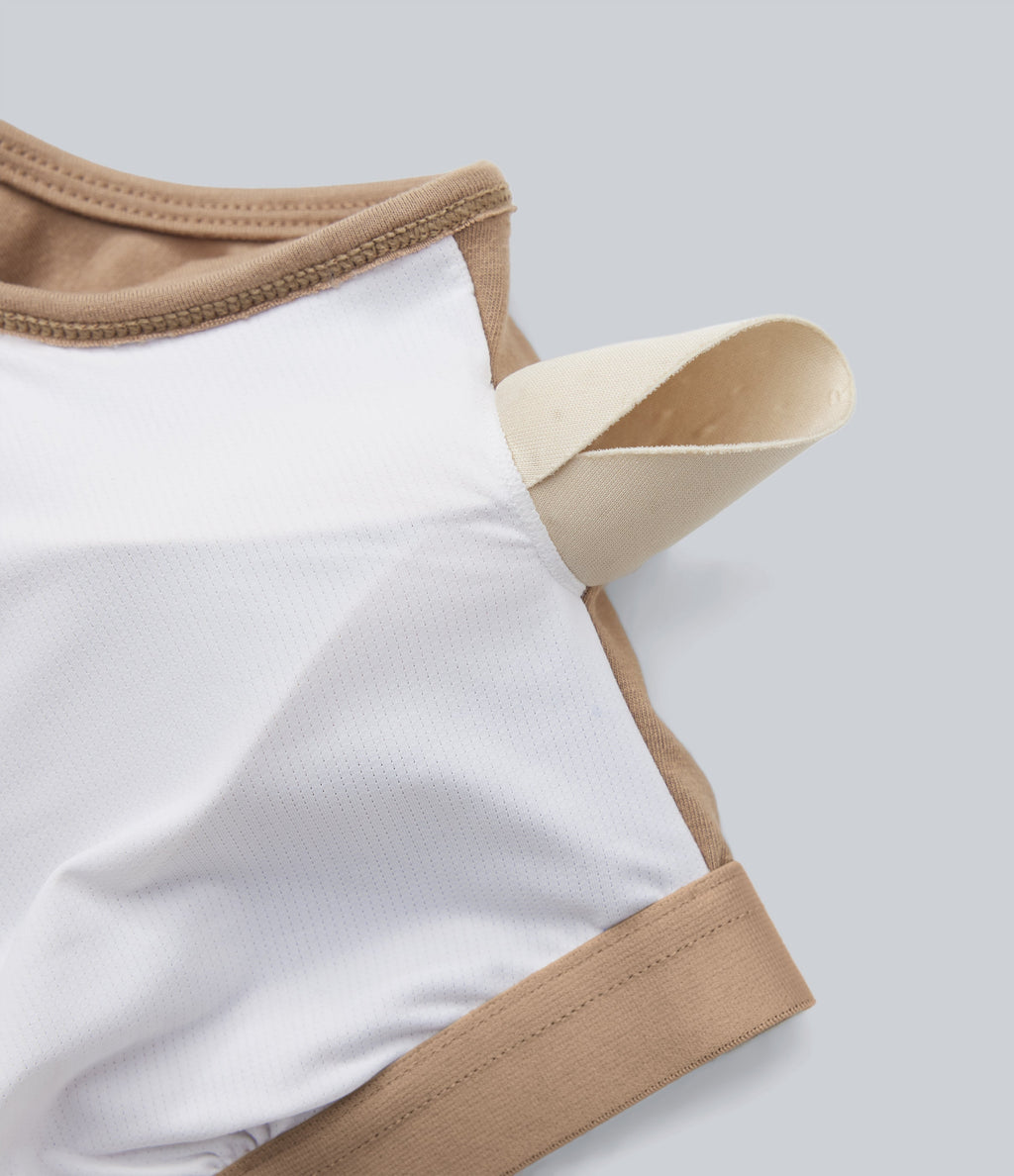 U Neck Draped Cropped Yoga Tank Top