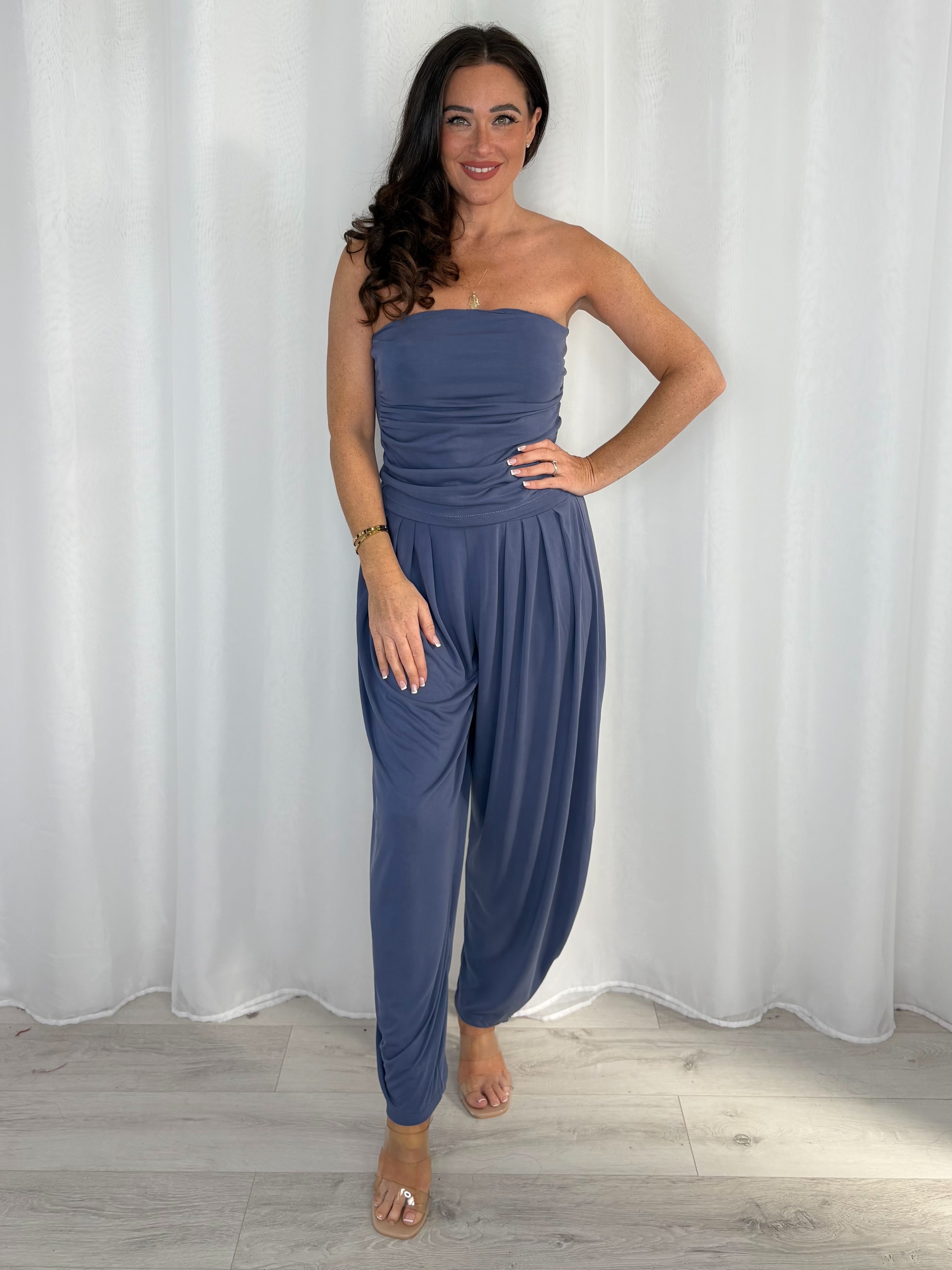 Bandeau Top And Harem Trouser Co-Ord (5 Colours)