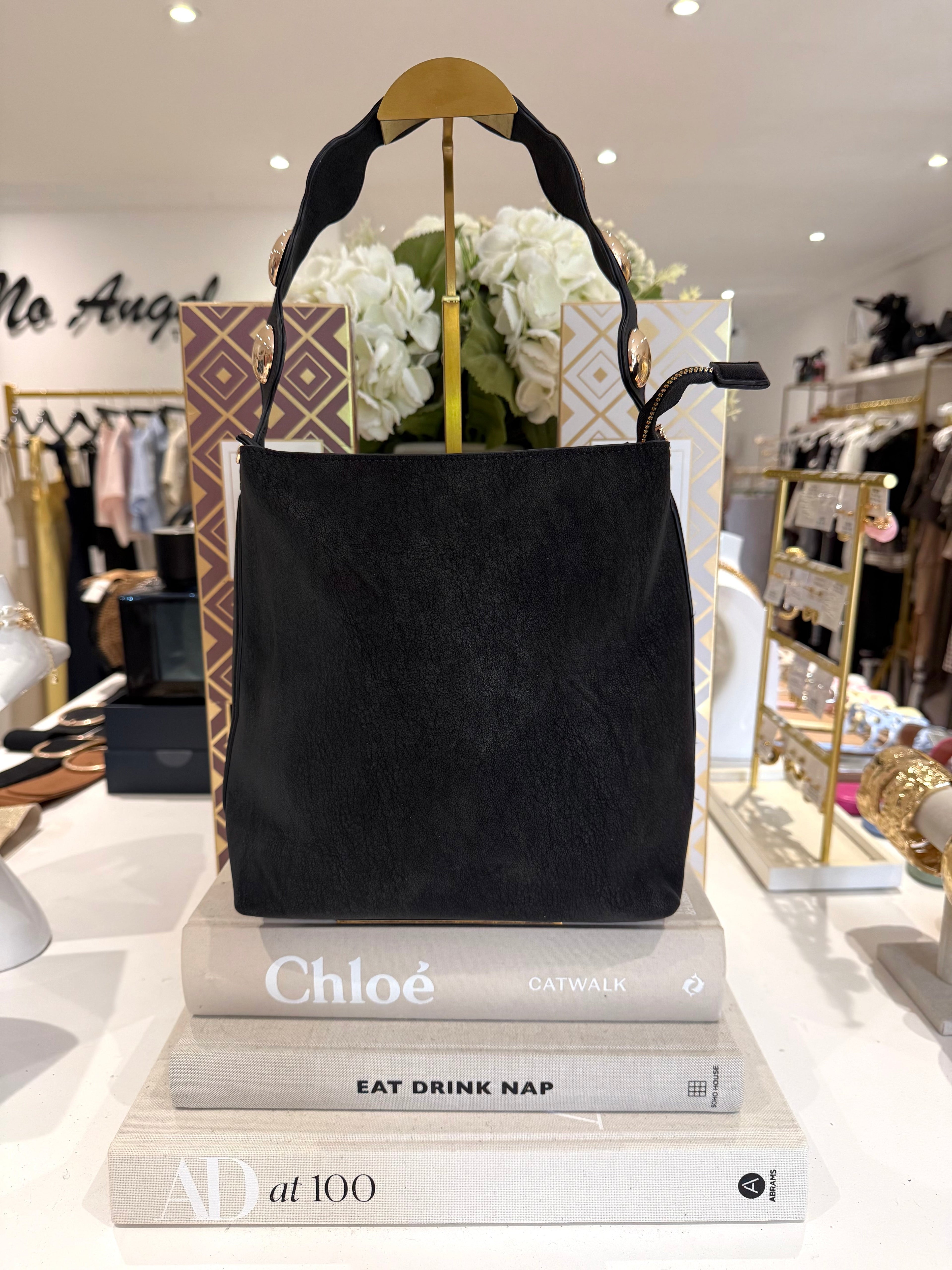 Gold Disk Handle Bag (2 Colours)