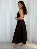 Woven Belt Strap Midi Dress (5 Colours)