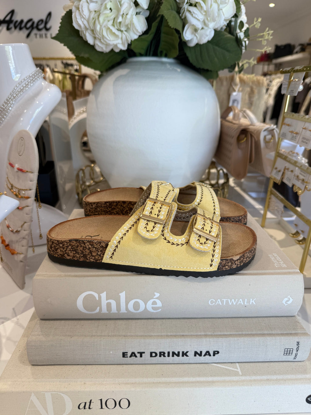 Chunky Cork Sole Double Buckle Stitching Detail Sandal (4 Colours)