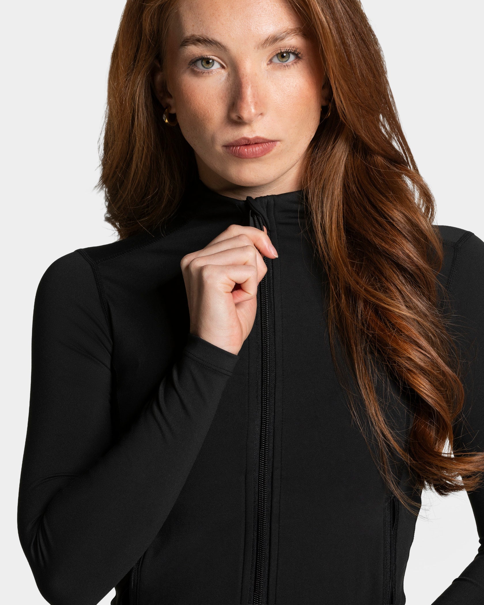 Allrounder Shaping Two-Piece Set, High-Waist Wide-Leg Pants & Zipper Jacket, Breathable Sporty, Long Sleeve, All Seasons, Yoga & Gym Wear