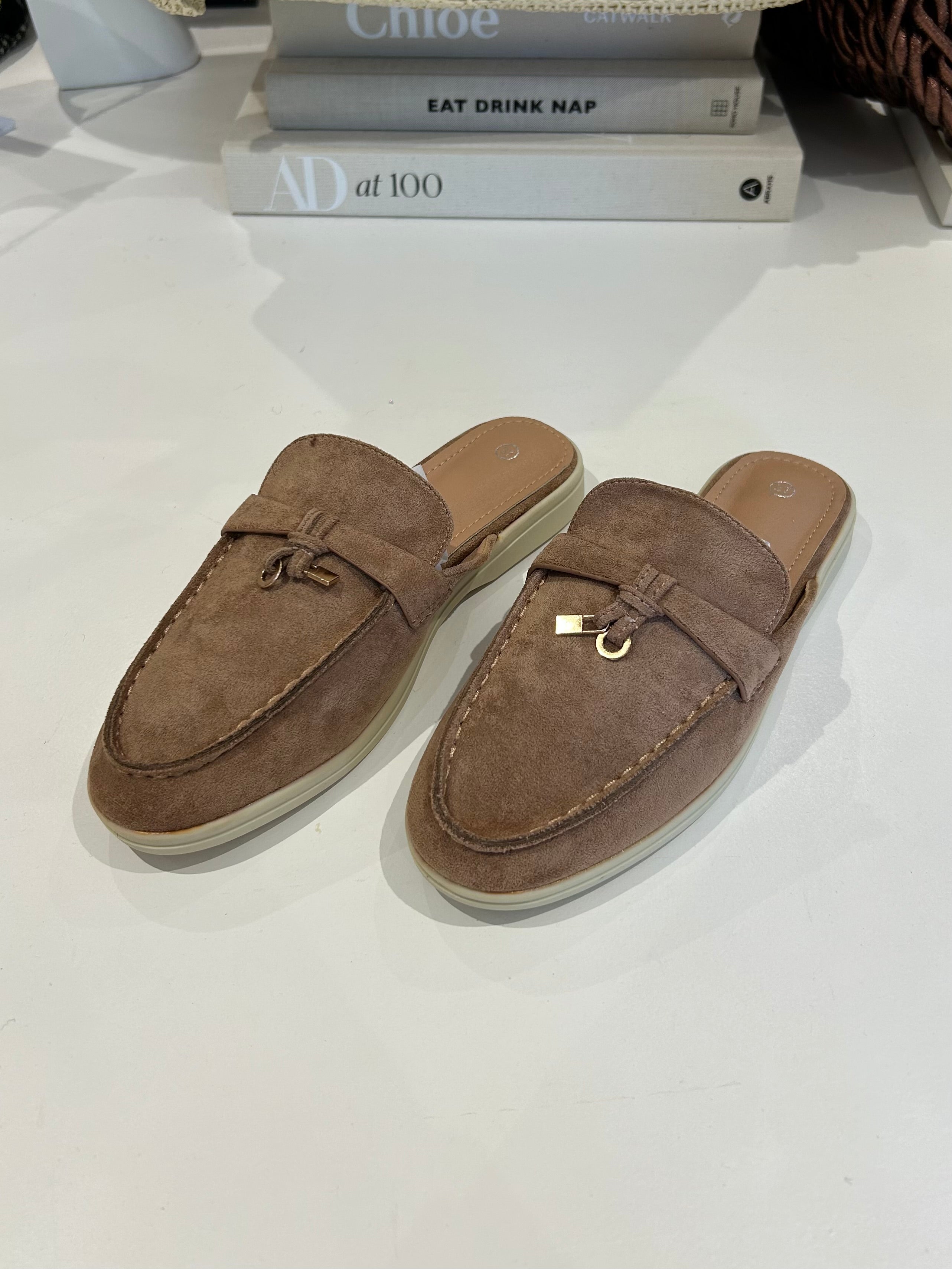 Gold Buckle Loafers (2 Colours)