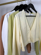 CAPRI - Cropped Shirt (Lemon)
