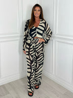ST TROPEZ - Trousers (Zebra Print)