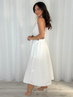 Woven Belt Strap Midi Dress (5 Colours)