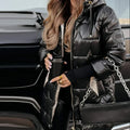 Women's Winter Warm Hooded Coat in Mid-Length
