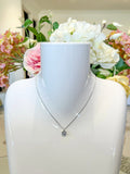 One Stone Diamonte Necklace (2 Colours)