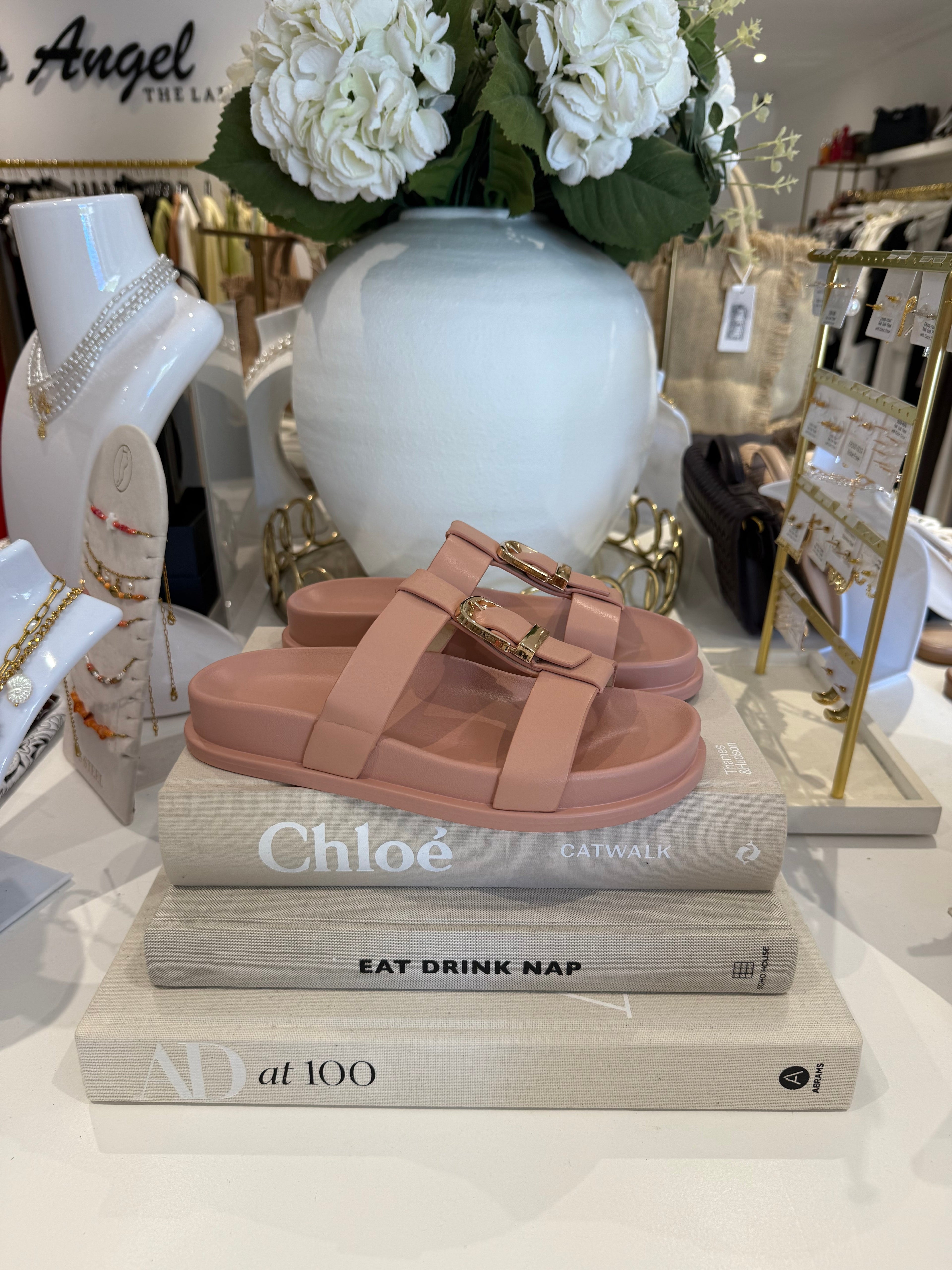 Vertical Buckle Double Strap Sandal (3 Colours)