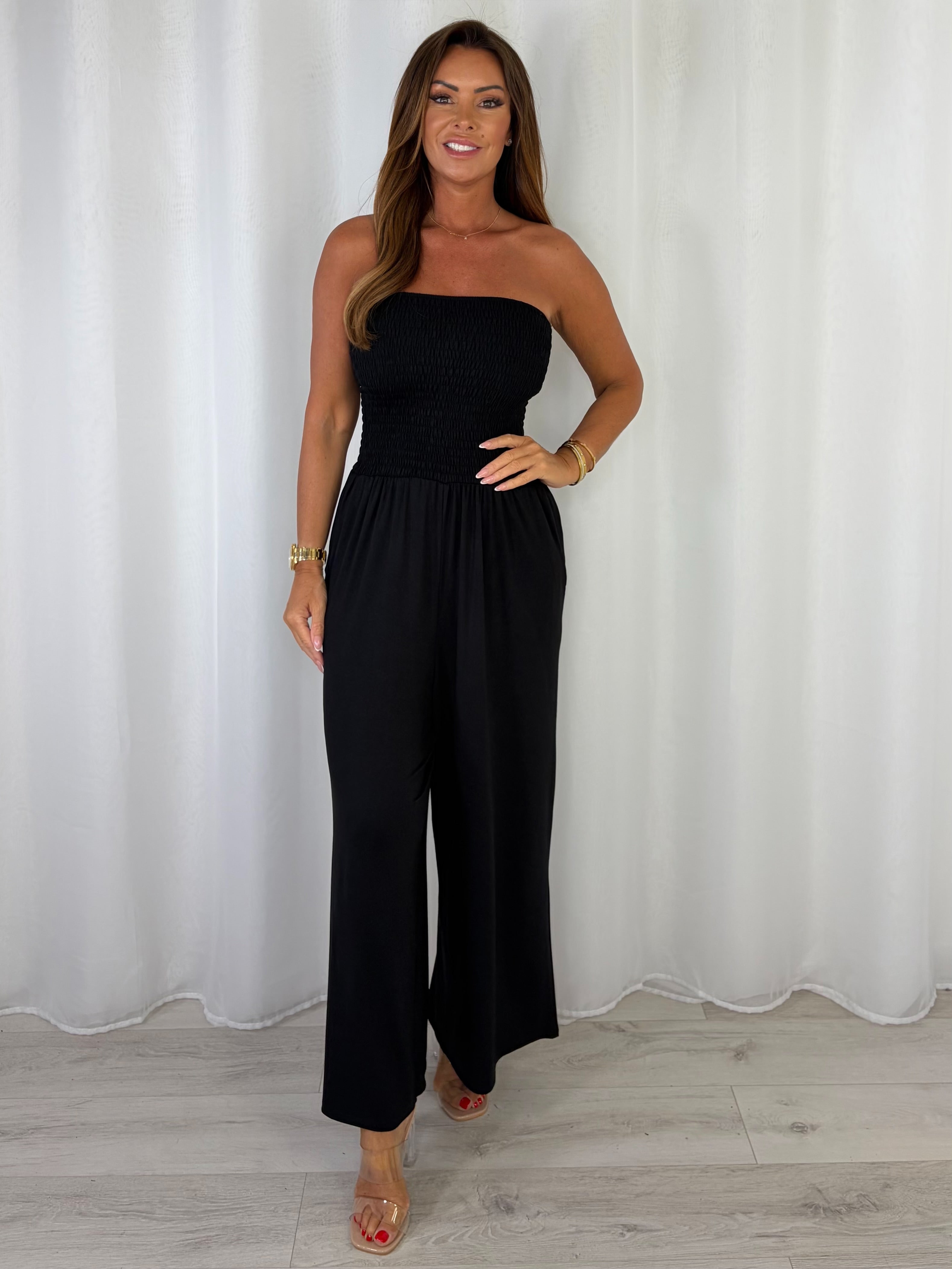 Smocked Bandeau Jumpsuit (6 Colours)