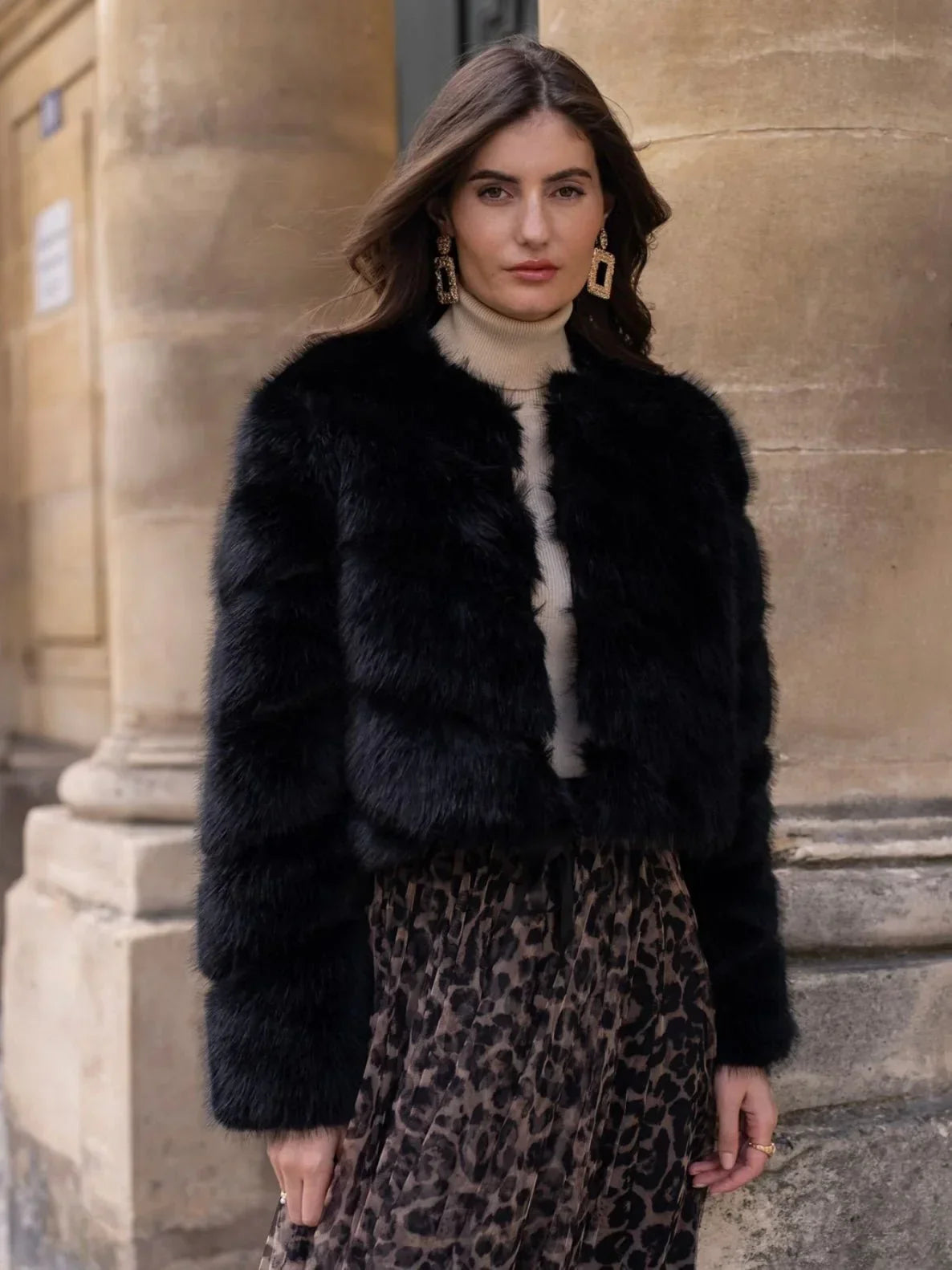 Foxy Faux Fur Jacket