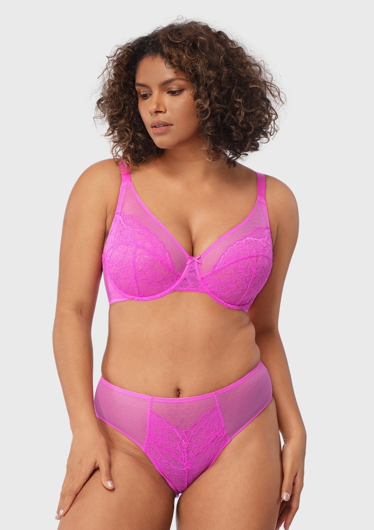 Enchante Unlined Non-padded Lace Underwire Bra
