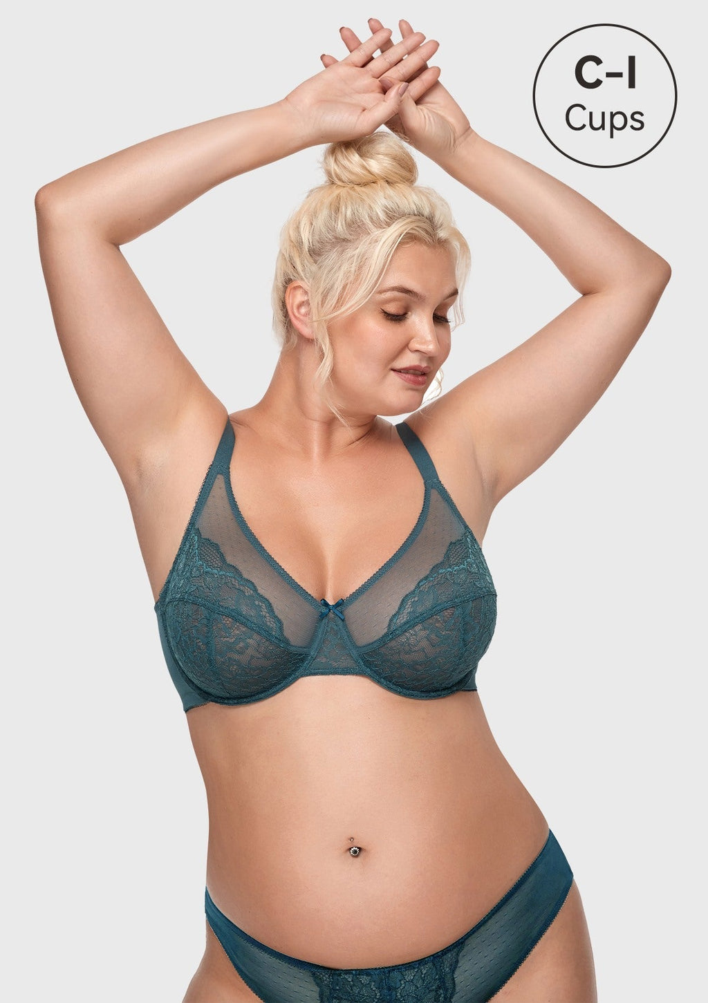 Enchante Unlined Non-padded Lace Underwire Bra