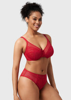 Enchante Unlined Non-padded Lace Underwire Bra
