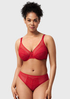Enchante Unlined Non-padded Lace Underwire Bra