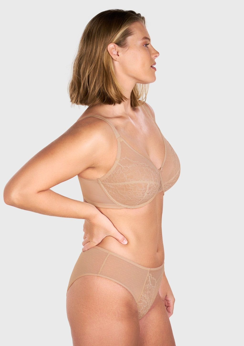 Enchante Unlined Non-padded Lace Underwire Bra