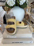 Double Buckle Platform Sandals (2 Colours)
