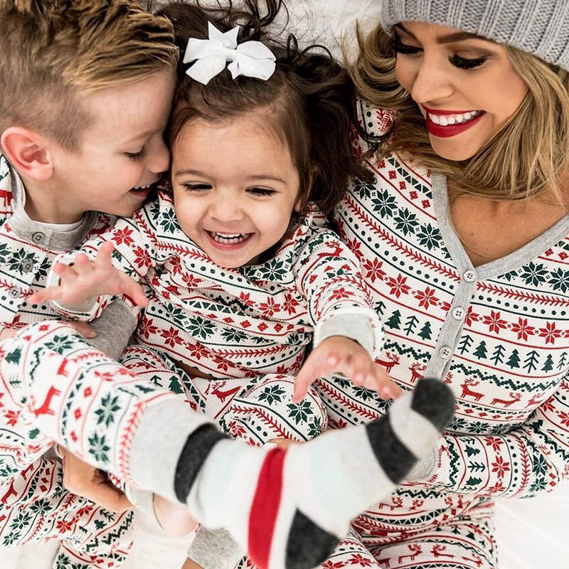 Christmas Spirit Matching Family Pajamas Set