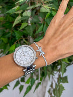Bow Diamanté Adjustable Bracelet (2 Colours)
