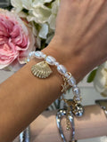 Pearl Seashell Starfish Charm Bracelet (2 Colours