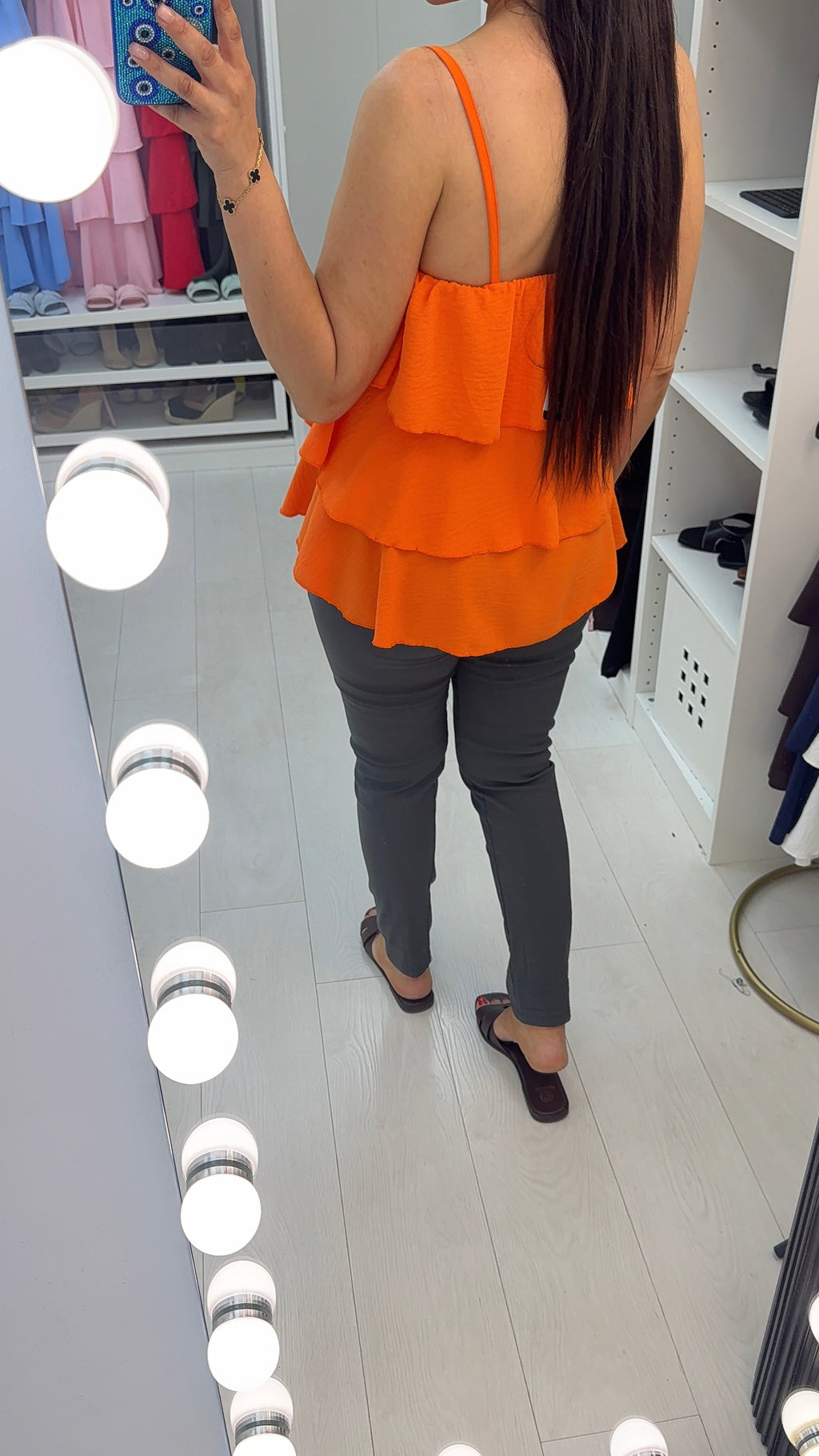 Hosanna Plain Ruffle Top