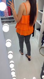 Hosanna Plain Ruffle Top