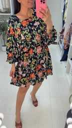 Geri Floral Print Batwing Dress