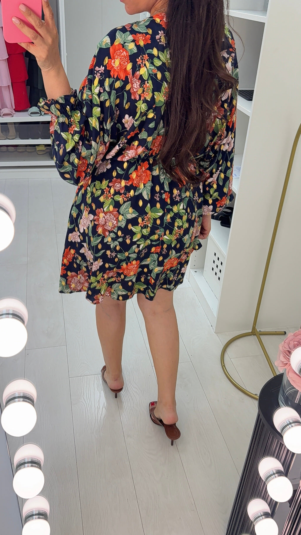 Geri Floral Print Batwing Dress