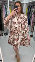 Heidy Frill Hem Smock Dress