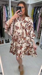 Heidy Frill Hem Smock Dress