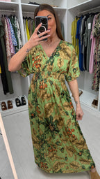 Jordana Floral Print Magic Maxi Dress