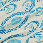 Blue Shell Motifs Prints Nautical V-Neck Vest Top & Pleated Pants