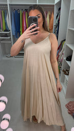 Linda Diamante Loose Fit Maxi Dress