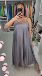Linda Diamante Loose Fit Maxi Dress