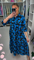 Payton Flower Print Tiered Maxi Dress