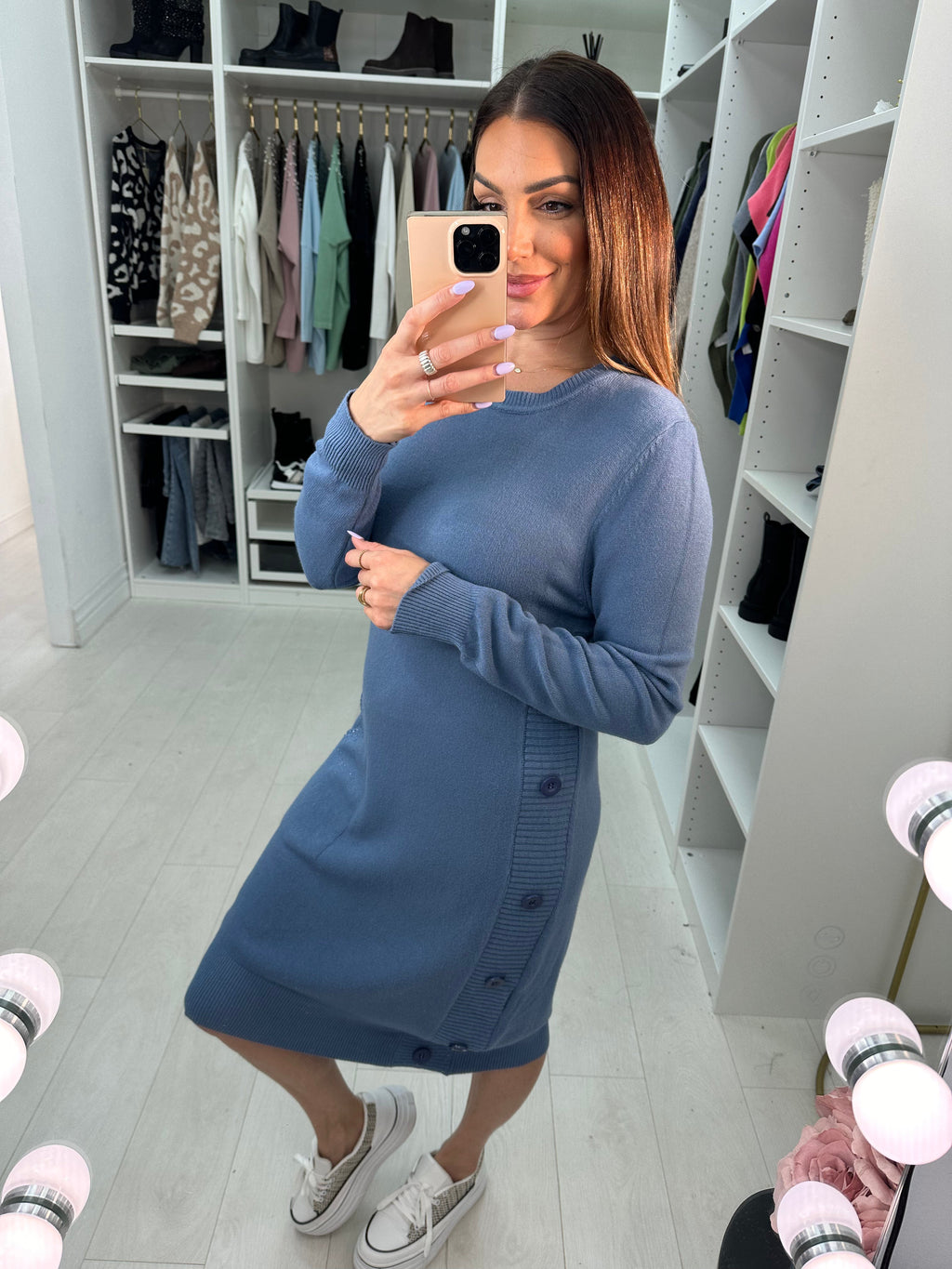 Laura Pocket Front Jumper Dress