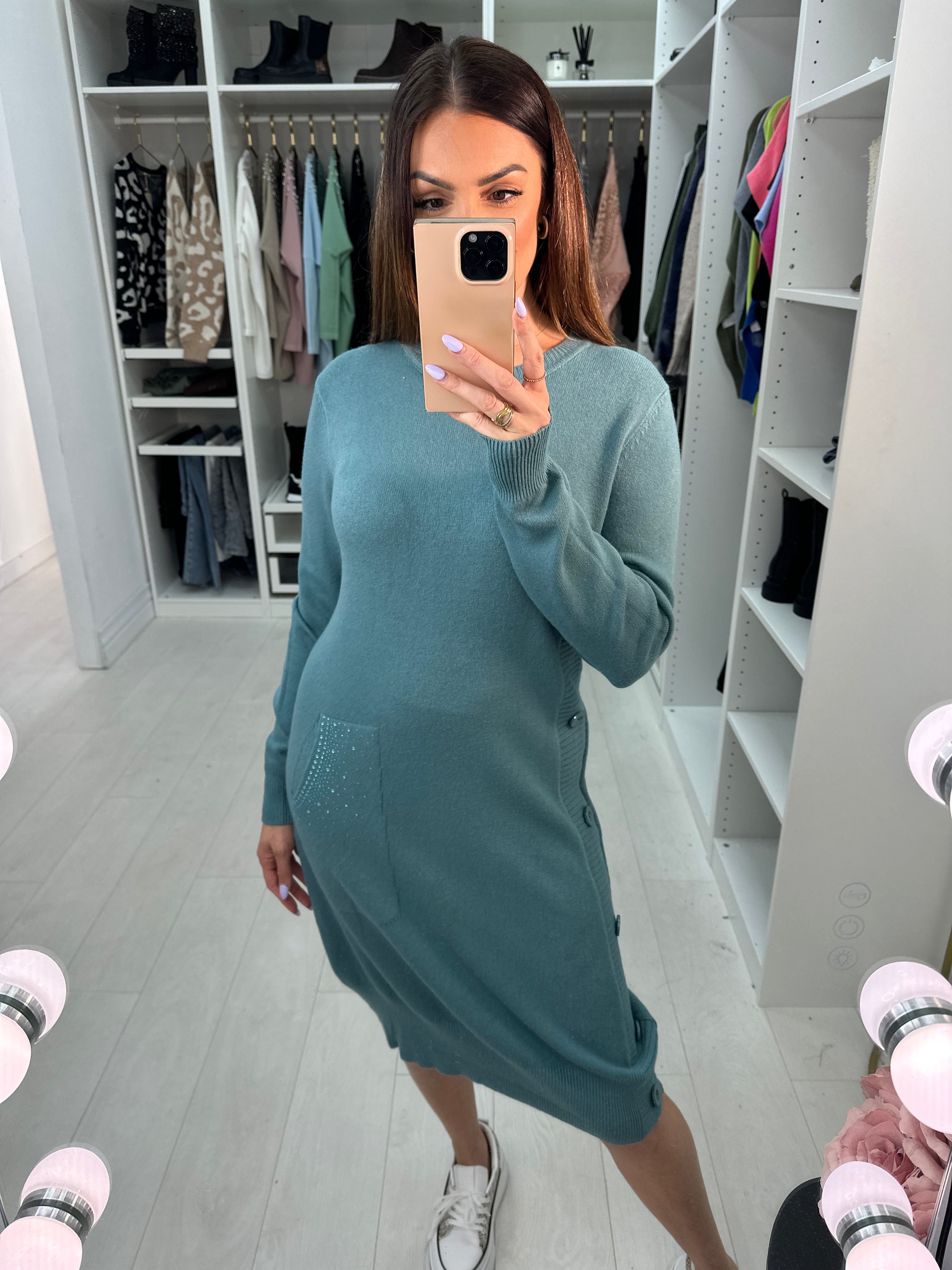 Laura Pocket Front Jumper Dress