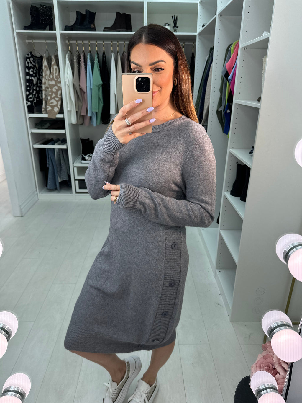 Laura Pocket Front Jumper Dress