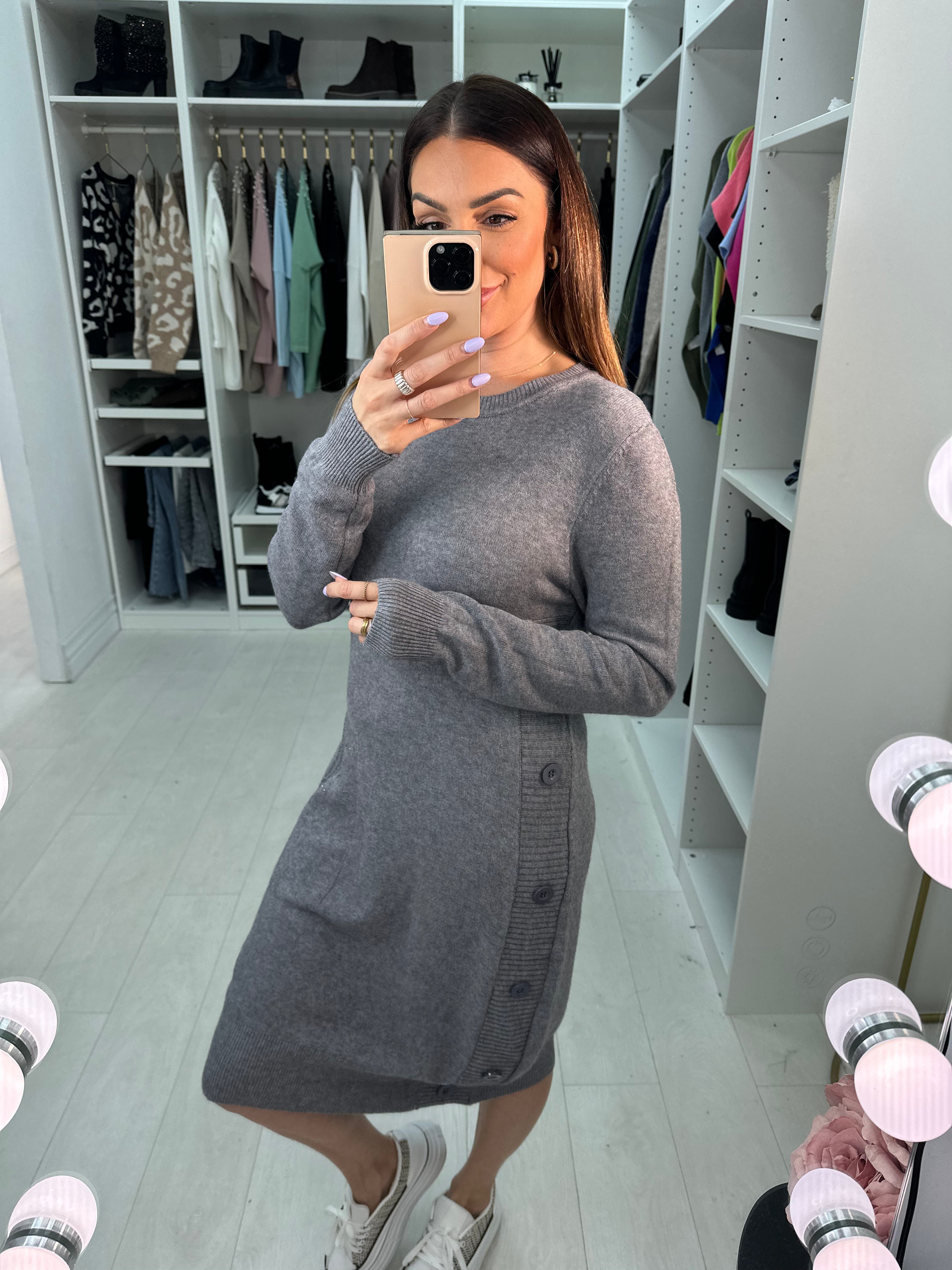 Laura Pocket Front Jumper Dress