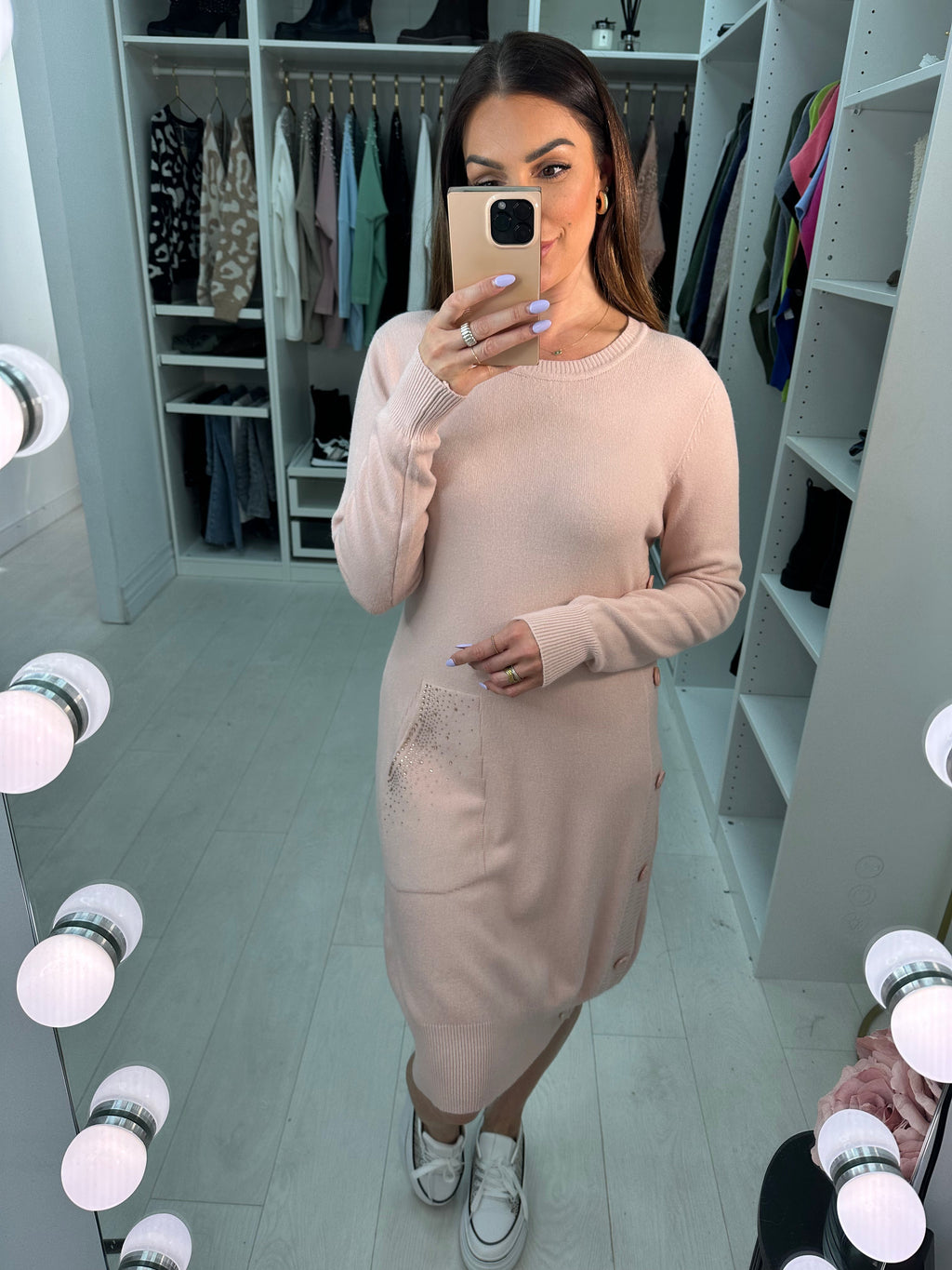 Laura Pocket Front Jumper Dress
