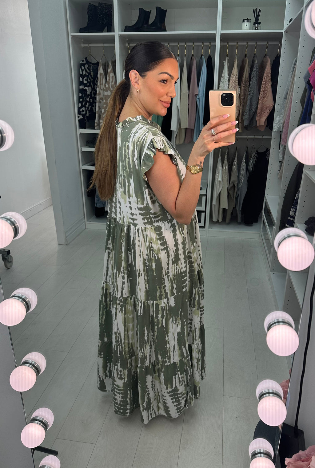 Twinkle Abstract Smock Maxi Dress