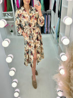 Nadine Abstract Flower Shirt Dress